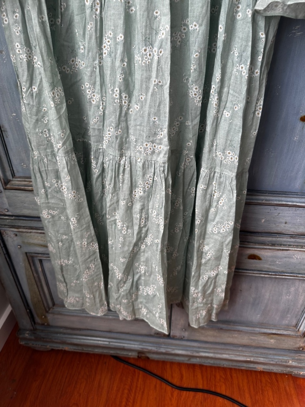 Doen Assam Dress in Sweet Daisy Floral Mint Green Size L - Picture 8 of 13